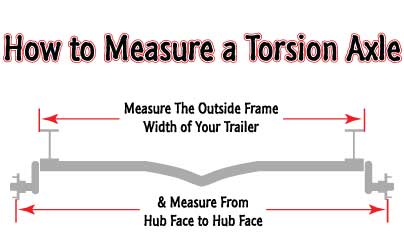 how to measure a boat trailer torsion axle